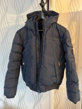 Pajar Canada Men’s Hooded Puffer Jacket Black Size M